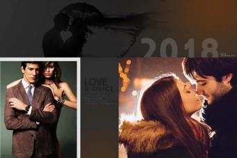 طرح آماده آلبوم عروس (آلبوم دیجیتال - ژورنال عروس) 40 در 60 عمودی- جنرال - تک برگ