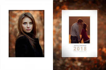 طرح آماده آلبوم عروس (آلبوم دیجیتال - ژورنال عروس) 40 در 60 عمودی- جنرال - تک برگ