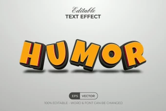 دانلود تکست استایل سه بعدی Humor