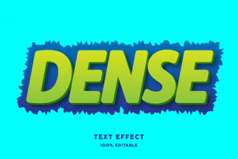 دانلود تکست استایل سه بعدی DENSE
