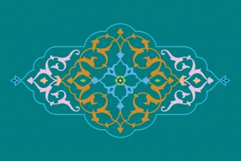 طرح تهذیب کتیبه و پوستر طرح لایه باز فتوشاپ با کیفیت بالا