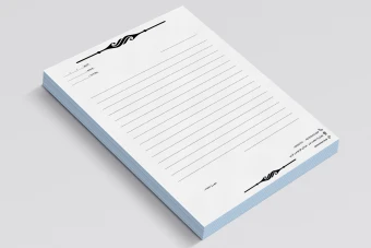 سربرگ سفید مشکی کد 8754