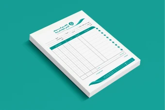 دانلود طرح لایه باز فاکتور فروش