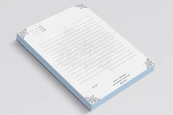 سربرگ مشکی سفید کد 8476