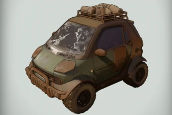 ماشین کوچولو کثیف