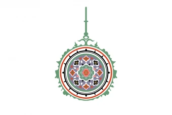 وکتور شمسه صفحه آرایی کتاب و کتیبه، طرح لایه باز فتوشاپ