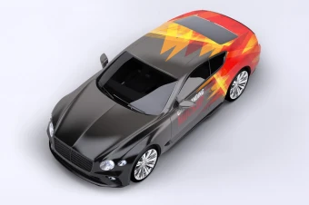 موکاپ خودرو بنتلی (برندینگ خودرو)