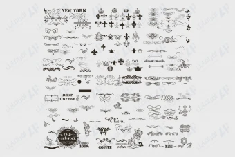 مجموعه وکتور طرح های اسلیمی