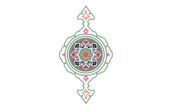 قاب و ترنج تذهیب طرح لایه باز فتوشاپ