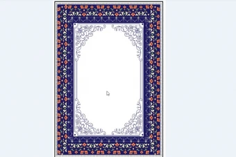 وکتور لایه باز قاب اسلیمی