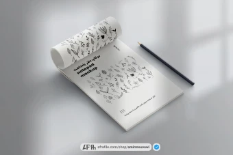 پکیج موکاپ دفتر یادداشت و نسخه پزشک