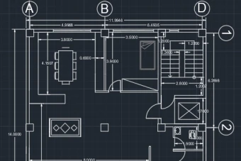پلان معماری ساختمان مسکونی