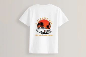 طرح تیشرت پیکان و کلاسیک - لایه باز