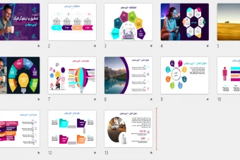 پاورپوینت فارسی اینفوگرافیک آموزشی با انیمیشن