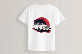 طرح تیشرت پیکان لایه باز