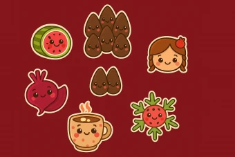 پک ویژه استیکرهای شب یلدا – ۴۵ طرح اختصاصی و فوق‌العاده باکیفیت!