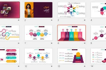 پاورپوینت اینفوگرافیک حرفه‌ای با انیمیشن مورف