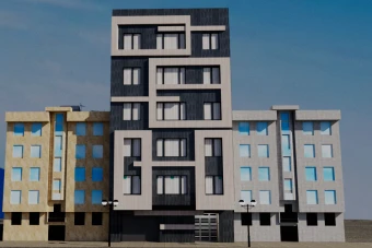 دانلود صحنه اماده نما مدرن ساختمان