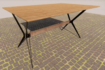 میز ناهارخوری پایه فلزی