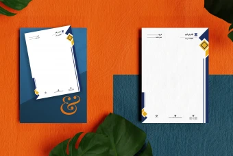 سربرگ شرکتی حرفه‌ای سایز A4 و A5 | لایه باز قابل ویرایش