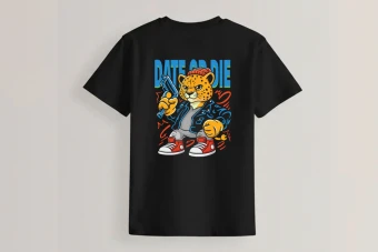 طرح تیشرت یوزپلنگ لایه باز