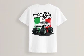 طرح تیشرت پژو پارس مانستر تراک لایه باز