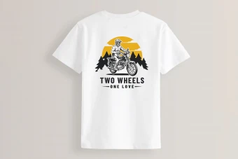 طرح تیشرت موتور 125 لایه باز ایلاستریتور برای چاپ روی تیشرت