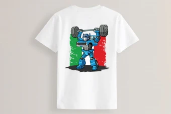 طرح تیشرت ترنسفورمرز نیسان آبی لایه باز