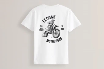 طرح تیشرت موتور کراس برای چاپ