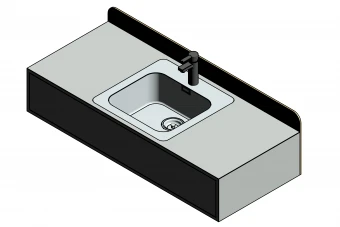 کابینت روشویی معلق پارامتریک