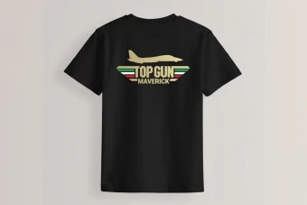 طرح تیشرت تاپ گان اف-14 با پرچم ایران