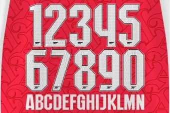 فونت آرسنال 2025/2026 لوگو دار