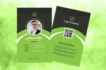 طرح کارت آویز گردنی، ای دی کارت و کارت شناسایی