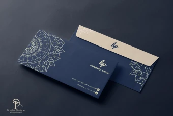 پاکت نامه سورمه ای لاکچری