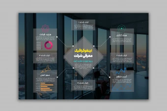 طرح لایه باز اینفوگرافی معرفی شرکت