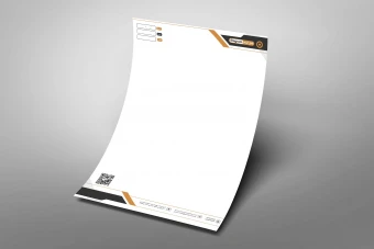 دانلود سربرگ لایه باز لوکس طرح طلایی مینیمال | فایل PSD آماده چاپ