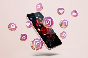 موکاپ پریمیوم لایه باز موبایل استوری اینستاگرام psd