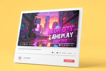 کاور تامبنیل گیمینگ یوتیوب و آپارات با موضوع گیم پلی بازی