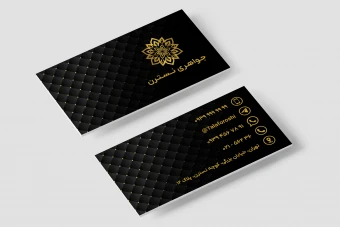طرح کارت ویزیت مشکی طلایی لایه باز فتوشاپ برای همه مشاغل psd جدید