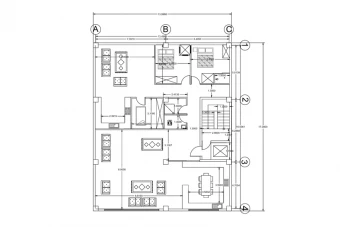 پلان معماری ساختمان مسکونی