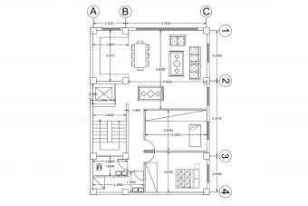 پلان معماری مسکونی