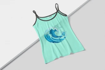 طرح تاپ بندی زنانه (Life Is Better In Water)