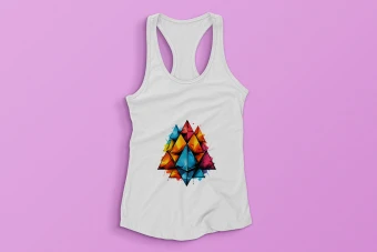 طرح تاپ رکابی زنانه (Triangle)
