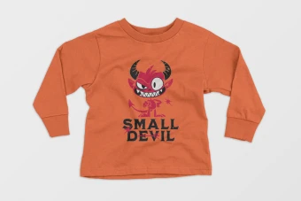 طرح لباس آستین بلند پسرانه (Small Devil)