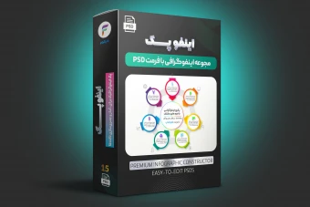 پک ویژه اینفوگرافیک لایه باز 15 عددی (فرمت PSD)