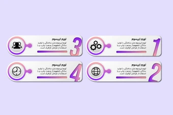 طرح لایه‌باز اینفوگرافیک | قابل شخصی‌سازی برای کسب‌وکارها
