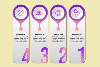 طرح لایه‌باز اینفوگرافیک | قابل شخصی‌سازی برای کسب‌وکارها