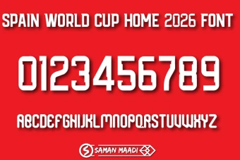 فونت اسپانیا جام جهانی 2026