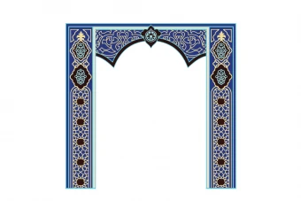 کادر و حاشیه تذهیب دار بسیار زیبا لایه باز فتوشاپ در سه طرح و رنگ