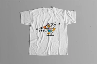 طرح تیشرت پسرانه (Quack Hard Play Harder)
